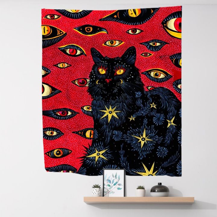 psychedelic-cat-tapestry-hippie-eyes-wall-hanging-witchcraft-for-living-room-form-decoration-aesthetics-home-decor