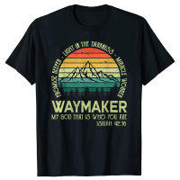 Waymaker Worker Promise Keeper คริสเตียน T เสื้อผ้าฝ้าย Streetwear แขนสั้น God สวดมนต์พระเยซูคริสต์มาสของขวัญเสื้อยืดผู้ชายคุณภาพสูง