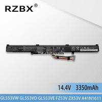 New A41N1611 Laptop Battery For ASUS ZX53V ZX53VW ZX53VD ZX73V FZ53V FZ53VD OB110-00470000 ROG STRIX GL553VD GL553VE 4INR19/66 สต็อกสำเร็จรูป agapi