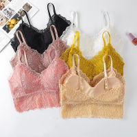 【CW】 Lace Strapless บราชุดชั้นในสตรี S Breathable เซ็กซี่แหวนไร้โลหะรวบรวมห่อรอบๆชุดชั้นในเสื้อกั๊กชุดชั้นในตาข่าย Push Upp 1 1 1 1 1