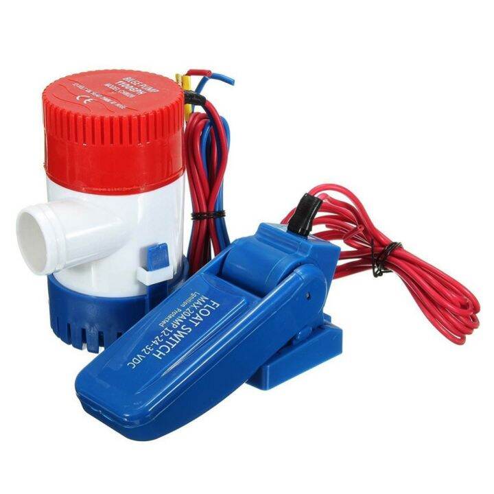 【A HOT】 Bilge Pump 12V 1100GPH Electric Boat Water Pump for Seaplane