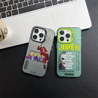 เคสโทรศัพท์เงินชุบโลหะด้วยไฟฟ้าแบรนด์ยอดนิยมเคส IPhone 11 12 13 14 Pro Max เคสโทรศัพท์ตัวตลกสีแดงแบบสร้างสรรค์