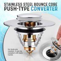 Bullet Core Push Type Stainless Steel Deodorant Plug Bathroom Basin Sink Pop Up Drain Stopper Kitchen Bathroom Faucet Accessorie