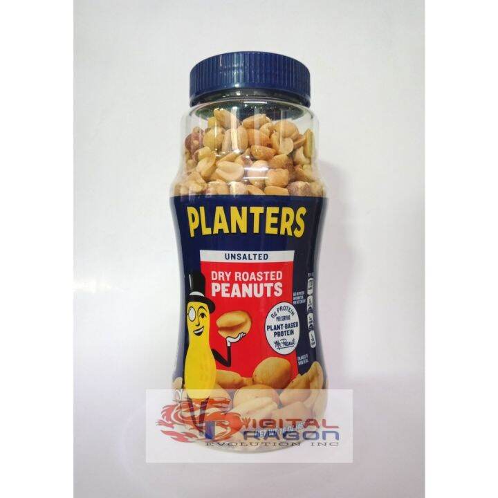 PLANTERS® UNSALTED DRY ROASTED PEANUTS, 16 OZ JAR 02900073241 Lazada PH
