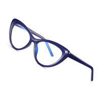 AOFLY BRAND DESIGN Cat Eye Blue Light Blocking Glasses Womens Fashion Computer Gaming Optics Eyeglasses Frames Female UV400