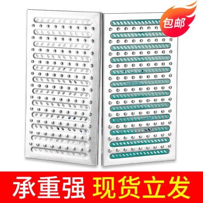 Thickened stainless steel trench cover kitchen drain restaurant sewer cover rainwater clear ditch grate grill