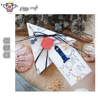 Piggy Craft metal cutting dies cut die mold Sailing flag banner Scrapbook paper craft knife mould blade punch stencils dies