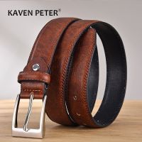 Casual Mens Brown Trouser Waist Belt Fashionable Vintage Strap For Men Jeans Waistband Free Shipping