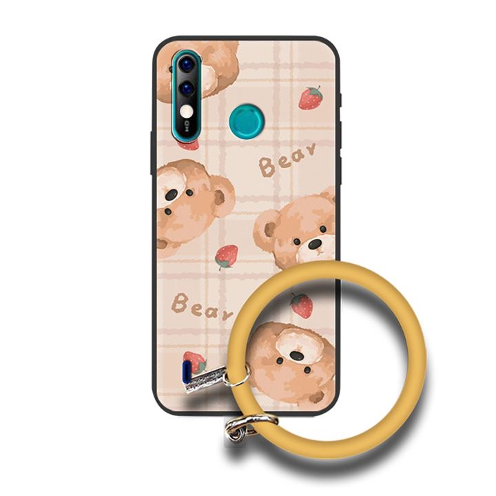 youth-advanced-phone-case-for-itel-a56-a56-pro-soft-shell-cute-couple-taste-solid-color-creative-ring-back-cover-funny