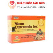 [HCM]Viên tinh nghệ Nano Curcumin Gold Tex Tam Thất Xạ Đen giảm viêm loét dạ dày tá tràng ung bướu - Hộp 30 viên