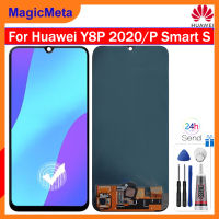 MagicMeta หน้าจอขนาดเล็ก OLED สำหรับ Huawei Y8p/Huawei P สมาร์ทชุดประกอบดิจิไทเซอร์จอแสดงผล LCD แบบสัมผัสหน้าจอหน้าจอ LCD อะไหล่สำหรับ Huawei P สมาร์ท S/ Huawei Y8P หน้าจอ AQM-LX1 2020