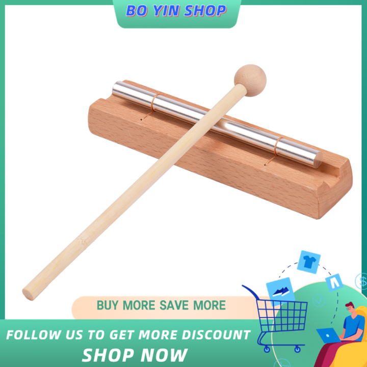 1Tone Wooden Chimes with Mallet Percussion Instrument for Prayer Yoga