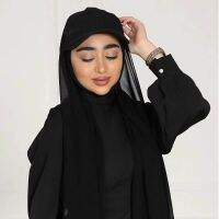 【YF】 Musilm Women Chiffon Hijab With Base Ball Cap Summer Sports with HIjabs Ready To Wear Instant Sport