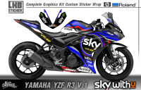 สติ๊กเกอร์แต่งลายรถ Yamaha Yzf R3 V.1 ลาย SKY Racing Team