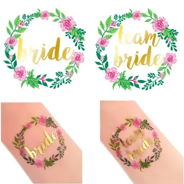 Bride Squad Gold Tattoos | Temporary Tattoos | Hen Party Superstore