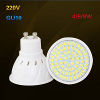 10ชิ้น/ล็อตโคมไฟ Led Gu10 Smd 2835 220V 230V 240V สปอตไลท์ไฟ Led 4W 6W 8W หลอดไฟ Led สำหรับชุดโคมไฟระย้า