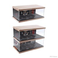 1/64 Parking Lot Display Case Mini Model Car Storage Boxes Organizer Diorama