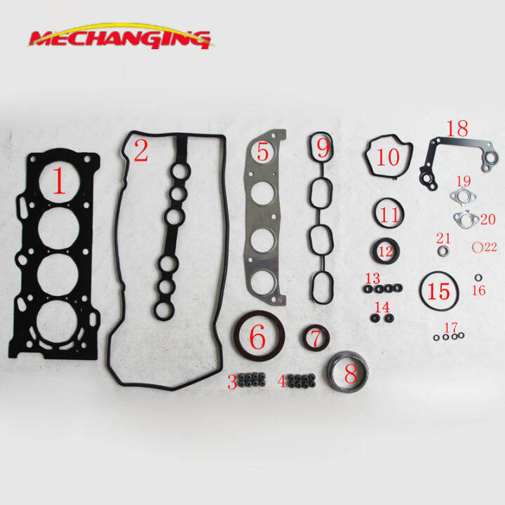 2KD 2KD-FTV Full Engine Rebuilding Gasket Set 04111-30030 For Toyota Hilux Hiace Bus Box Quantum Iii Bus Dyna 2.5 D 4d 4wd I.999472859