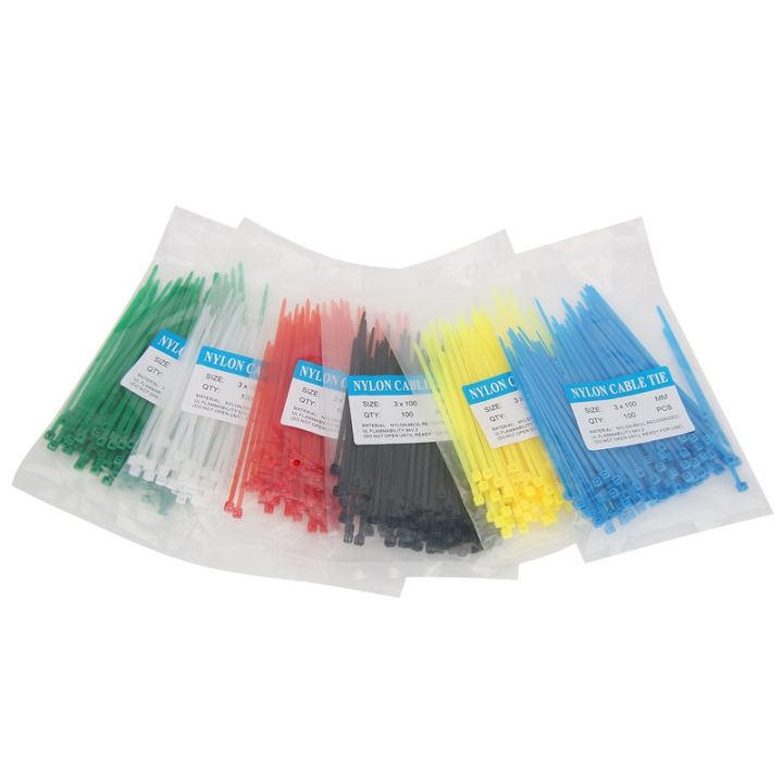 100-600pcs-color-3x100mm-nylon-black-self-locking-cable-ties-color-plastic-zip-ties-cable-ties-cable-organizer-wire-strap