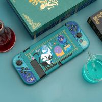 เคสด้านหลังฝาแข็งรูปแมวเล่นแร่แปรธาตุน่ารักสำหรับ Nintendo Switch NS Joy-Con บ้านกล่องคอนโซลเกมสำหรับ Nintendo Switch