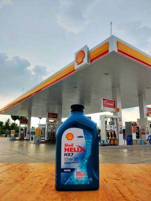 Shell น้ำมันเครื่อง Helix HX7 Diesel ดีเซล 10W-30 1ลิตร น้ำมันหล่อลื่น