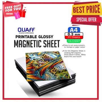 Magnetic Adhesive Sheets,, 4 X 6, ,10 Pack Cuttable Magnetic  Sheets,Flexible Mag