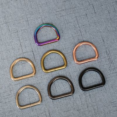 ∏✗™ 1 Pcs/Lot 25mm Metal Accessories D ring DIY Use For Handbag Bag Purse Strap Belt Buckle DIY Metal Buckle Hardware Accessories