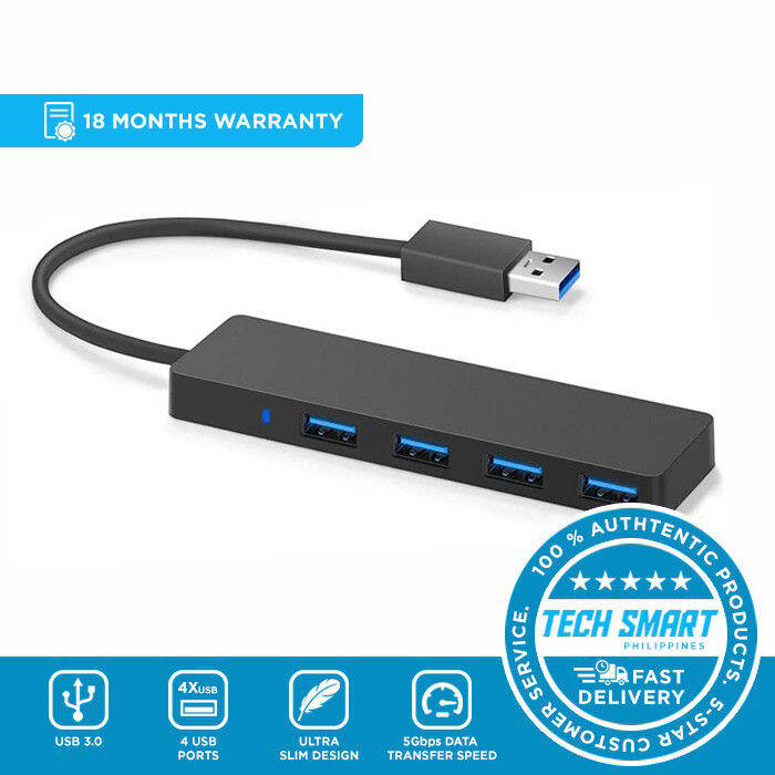 Anker 4-port Usb 3.0 Ultra Slim Data Hub For Laptops And Desktops 