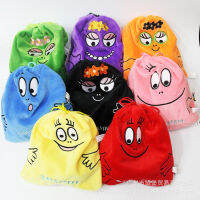 8pcs Manga Barbapapa Cartoon Drawstring bags Draw String Bag Pochette France Monedero Mujer Coin Purses For Kids 12*19cm