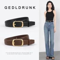 Belt Versatile Jeans Womens Loose Belt Black Fashion 2023 New Decoration Advanced and Simple  XBF2