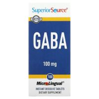 Superior Source GABA 100mg. 100เม็ด วิตามินกาบ้า (ชนิดอม)