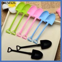 OWMXZL 100pcs เล็กๆน้อยๆ ช้อนพลาสติกสำหรับเด็ก พีพี สีทึบทึบ ส้อมช้อนขนมอบ น่ารักน่ารักๆ หนาขึ้น ช้อนใช้แล้วทิ้ง พุดดิ้ง