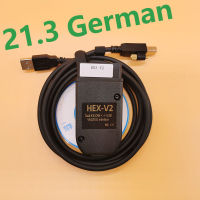 WESHEU VCDS VAG COM 21.3 VAGCOM HEX V2 USB Interface FOR VW AUDI Seat VAG 21.3 German English ATMEGA162+16V8+FT232RQ