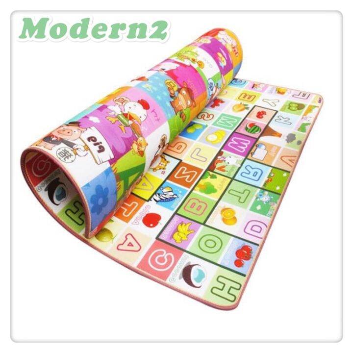 Baby PVC Play Mat Double Sided Thicken Baby Play Mat NonToxic Safety Mat Lazada PH