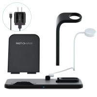 ♈ 3 in 1 Wireless Charger Stand For iPhone 12 13 Pro XS XR 8 Plus X 11 Fast Charging Station For Apple Watch 7 6 Airpods 2 Pro