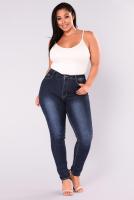 2020 Hot Sale Plus size L-5XL Womens High Waist Jeans High Stretch Slim Small Feet Pants Large Size Clothes Top Quality