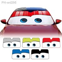 6 Colors Eyes Heated Windshield Sunshade Car Window Windscreen Cover Sun Shade Auto Sun Visor Car-covers Car Solar Protection