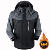 ร้อน, ร้อน★Winter Jacket Cotton-padded Jacket Mens 2021 Winter New Thick and Velvet Mens Cotton-padded Jacket Overalls Large Size Mens Jacket