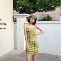 d❃♪Fashion y Women Lattice Strap Sleeveless Stretchy Dress