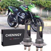 ไฟหน้ารถยนต์ Led H7 Xenon White 6000 K 2 ชิ้นสําหรับ Kawasaki Z750 Z800 Z900 รับประกัน 12 เดือน