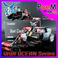 รอกหยดน้ำวีว่า VIVA OCEAN BLACK RED (มีทั้งหมุนซ้ายและหมุนขวา)