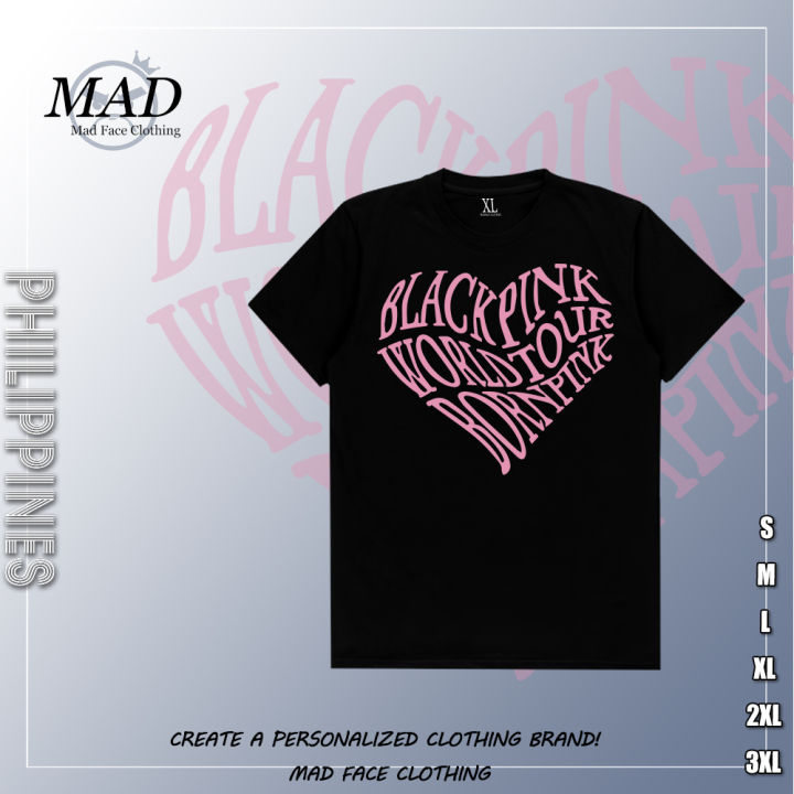 madface-blackpink-เกิร์ลกรุ๊ป-tee-ros-lisa-เสื้อยืดผ้าฝ้าย-surreal-fans-unisex
