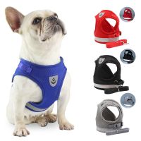 Dog Harness for French Adjustable Reflection Chest Dog Chest Sweater Collars Pet Dog Vest Back Belt Walking Lead Traction Strap Leashes