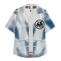 Dragon Ball Anime Shirt 3D Digital Printing Casual Versatile Loose Hong Kong Style Cardigan