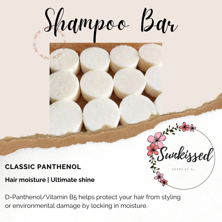 Sulfate Free Classic Panthenol Shampoo Bar by Sunkissed Lazada PH