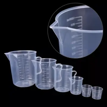 Measuring Cup 250/500ml Premium Clear Graduated Glass MilMeask Cups Pour  Spout Kitchen Tool Baking Glass Measuring Cup With Lid