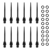 卍 Steel Dart Tips 12 Packs with 20pcs Rubber O RingsConverter Points Adapter Points