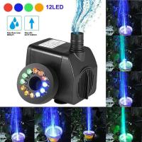 XHLXH Outdoor Submersible Waterfall Aquarium Fish Tank With 12LED Light Water Filter Fountain Pump Garden Supplies Water Pump