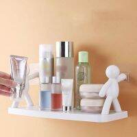 Creative Little Man Household Wall Hanging Shelfs Free Drilling Shelving Bathroom Dresser Kitchen Storage Tidy Bathroom Shelving