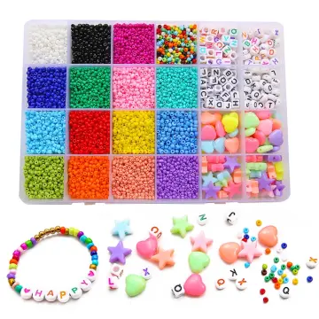 Kit for Make Bracelets Beads Toys for Children DIY 24 Grid